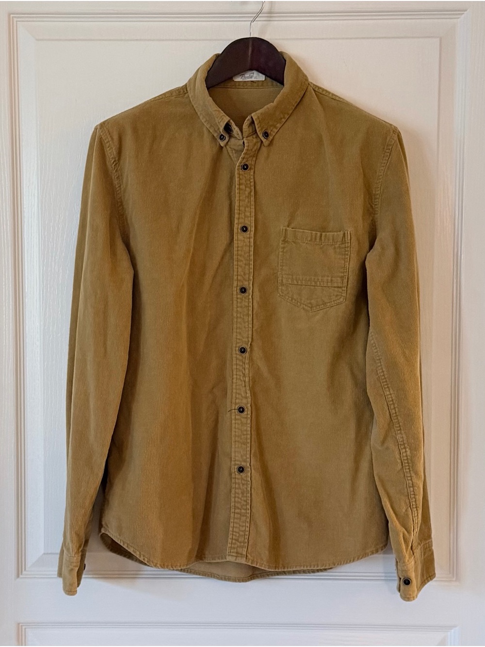 Casual Corduroy Button-Down Shirt